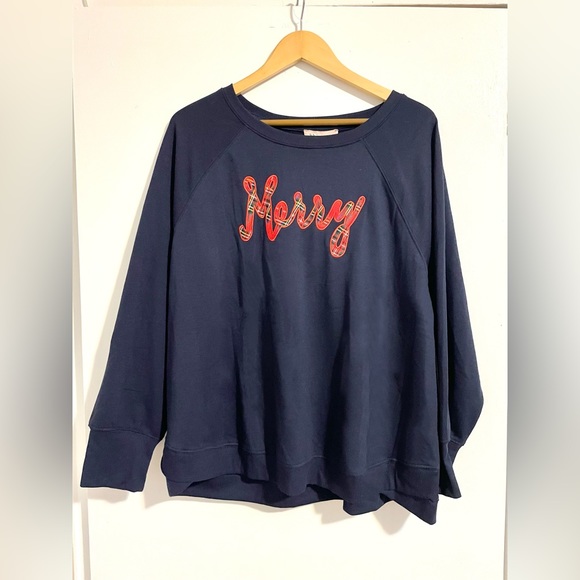 Philosophy “Merry” Christmas Pullover Sweatshirt NWT - Picture 1 of 6